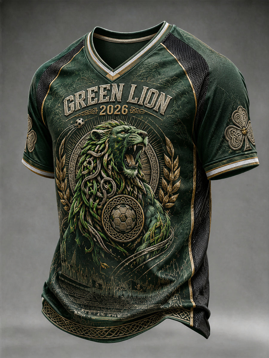 Men's Celtic Football V-neck T-shirt