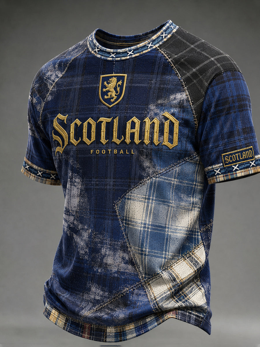 Men's Scotland Football Short Sleeve Shirt