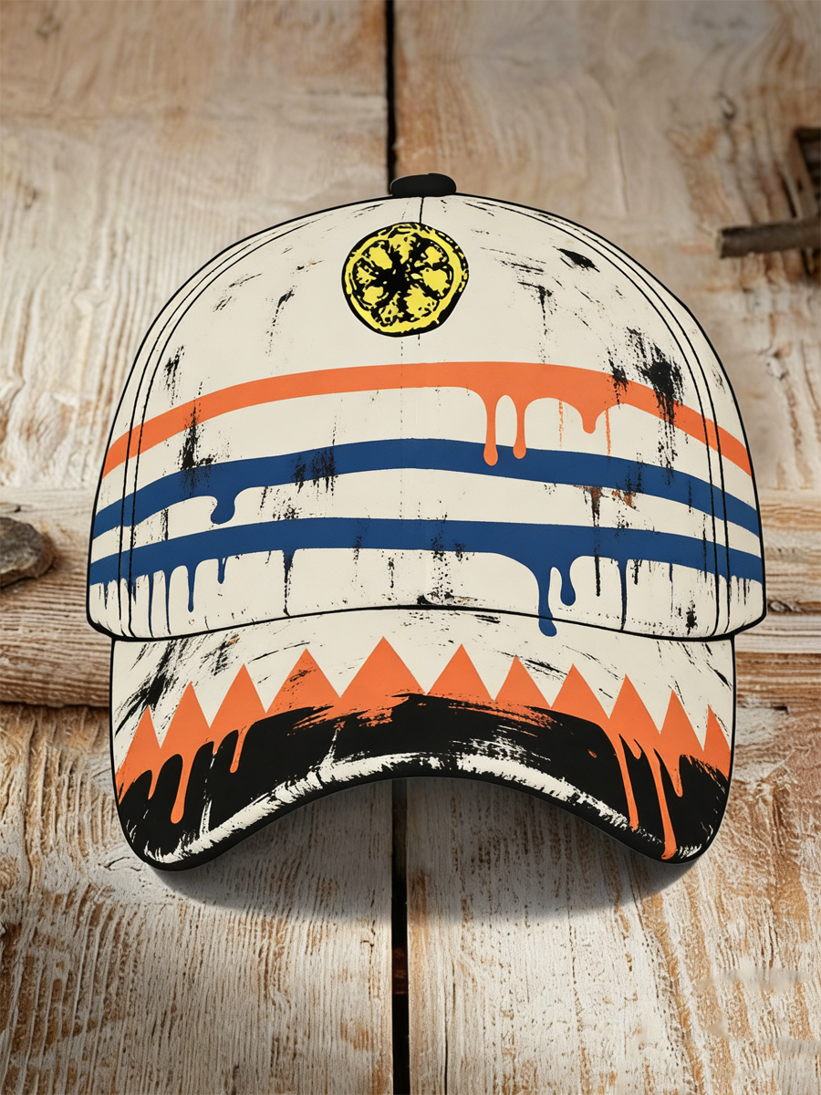 Unisex Lemon Roses Music Lover Printed Hat
