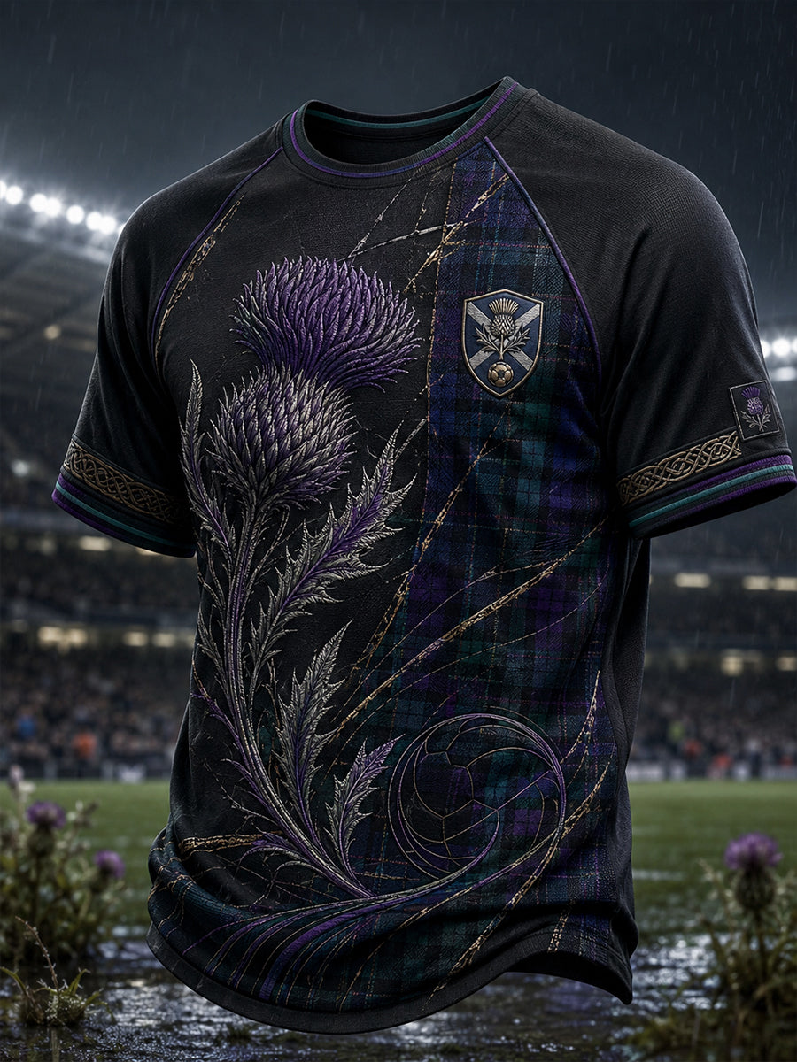 Men's Scotland Football Art Print Polo Shirt