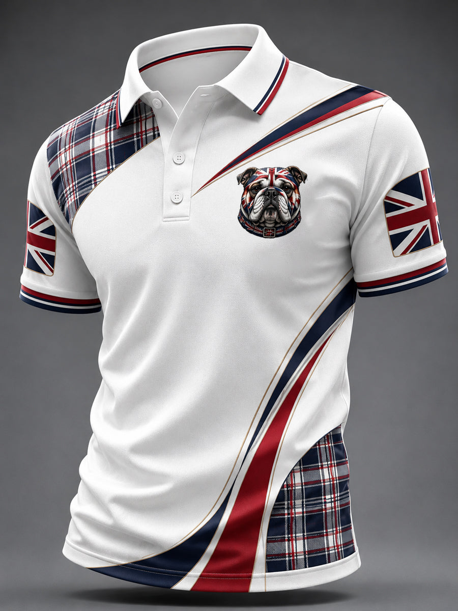 Men's British Style Printed Shirt