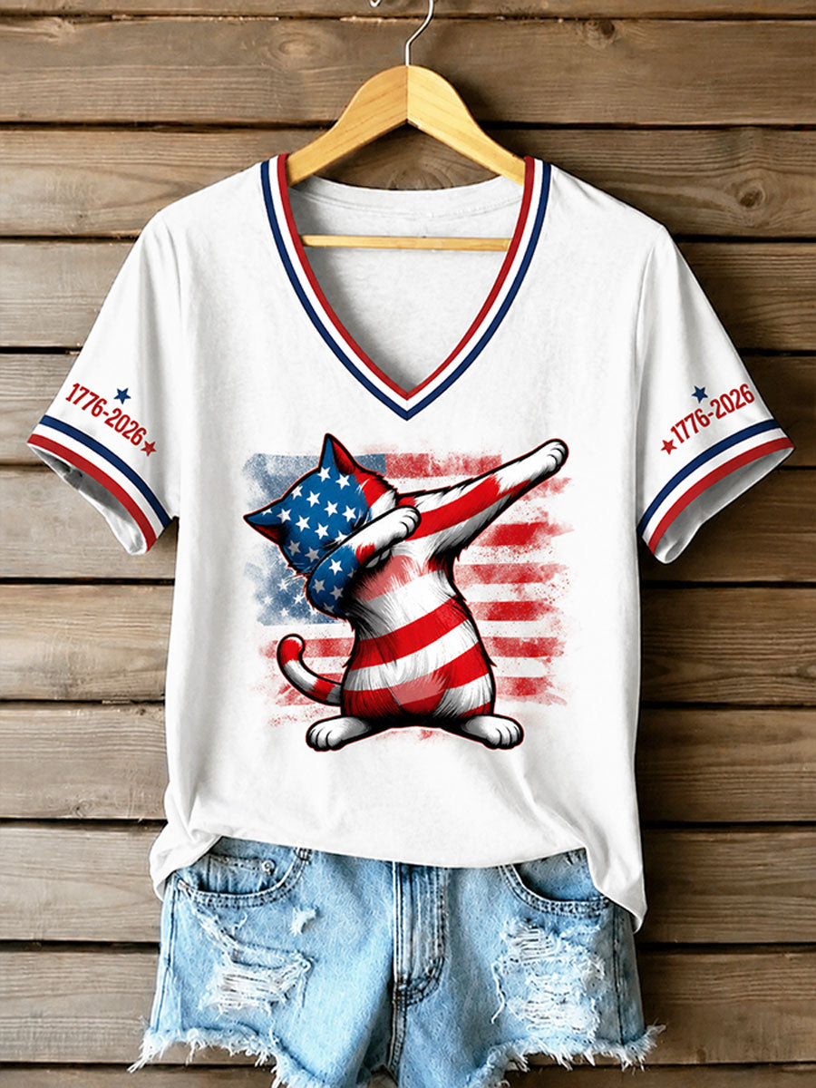 Women's Independence Day Themed Printed T-shirt