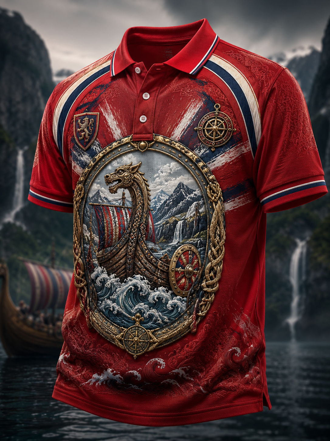 Men's Norwegian Vikings Short Sleeve Shirt