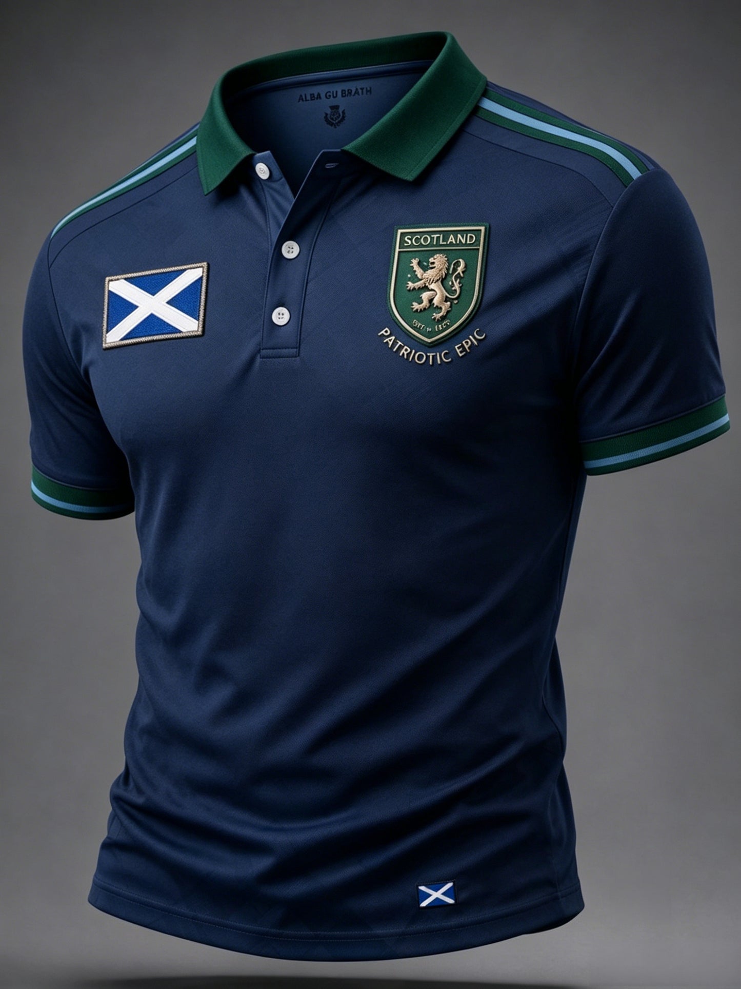 Men's UK Scotland Football Lover 2026 Printed Polo Shirt