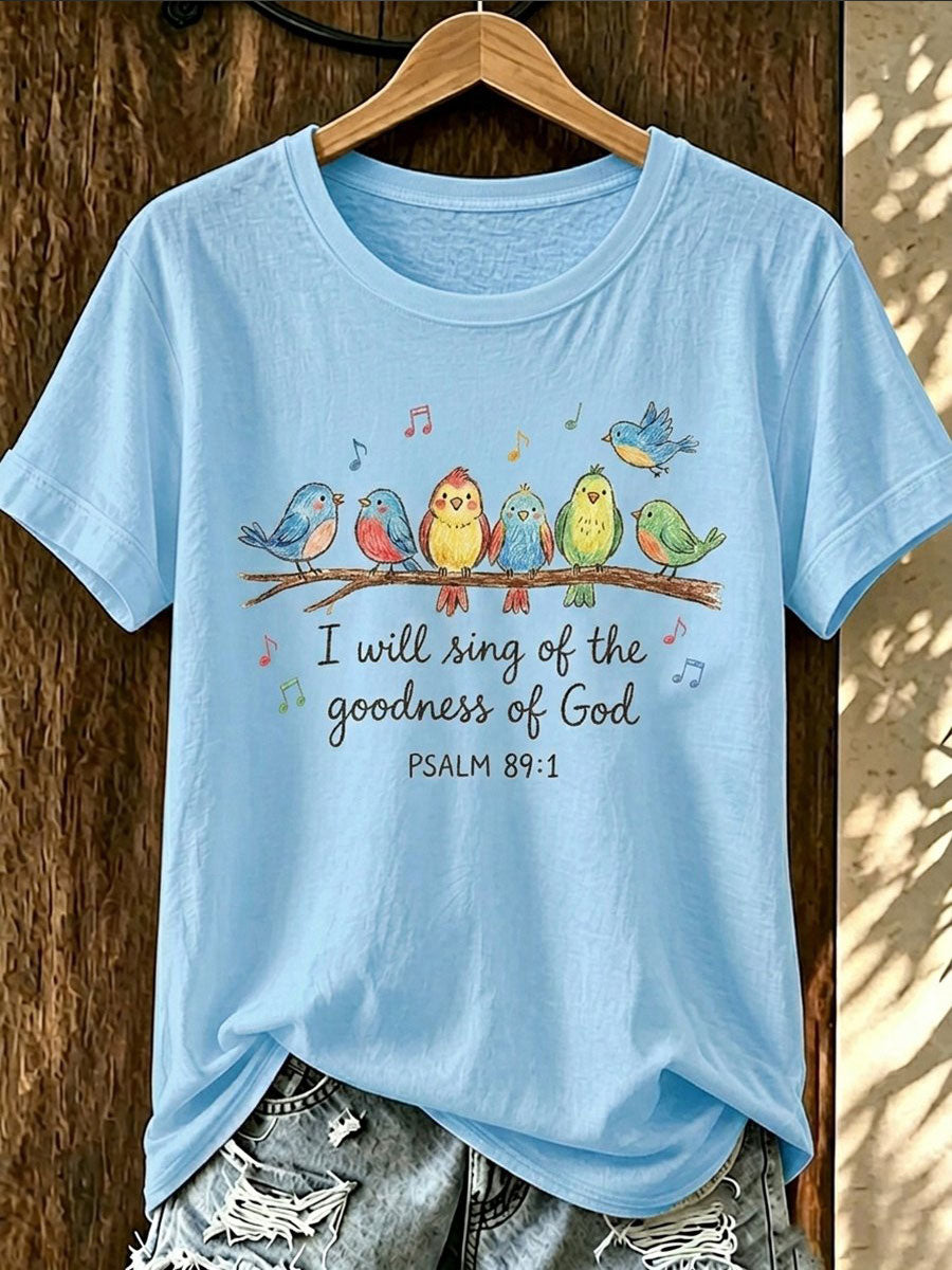 Women's I Will Sing Of The Goodness Of God Short-sleeved T-shirt