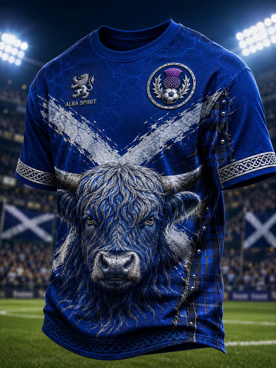 Men's Scotland Football Short Sleeves T-Shirt