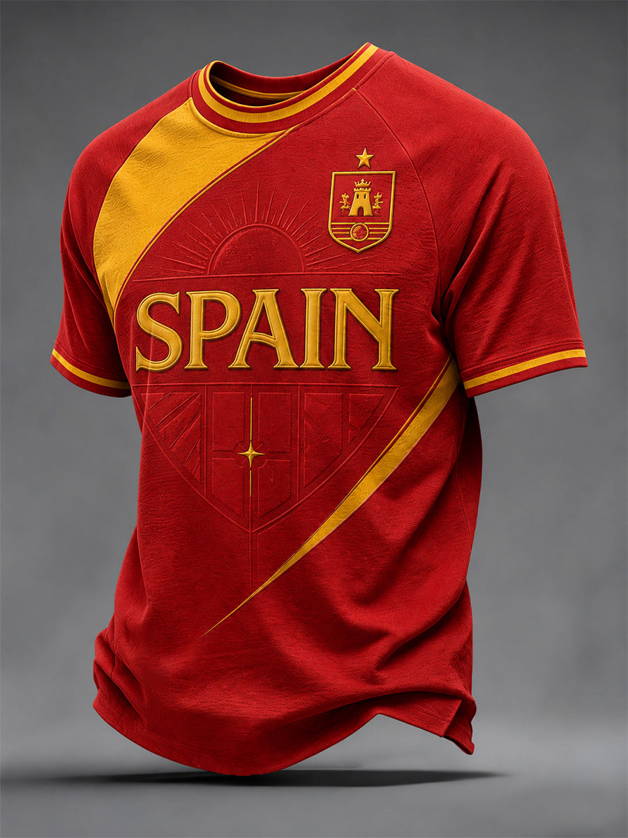 Men's Gift For Football Fans Print Casual Tee