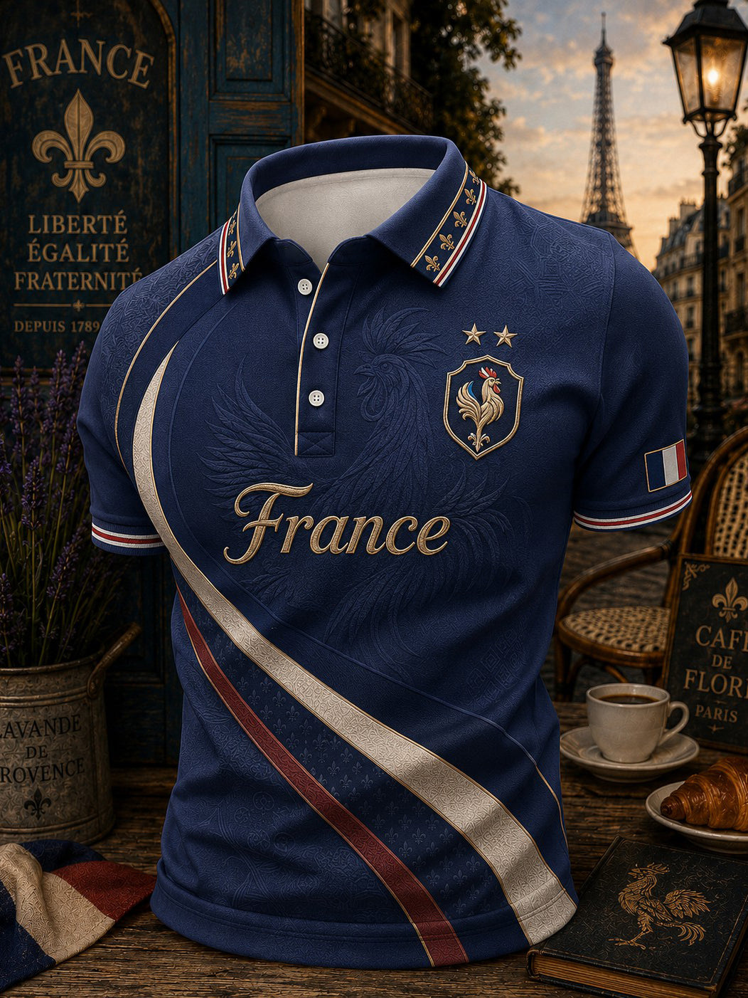 Men's France Football Printed Shirt