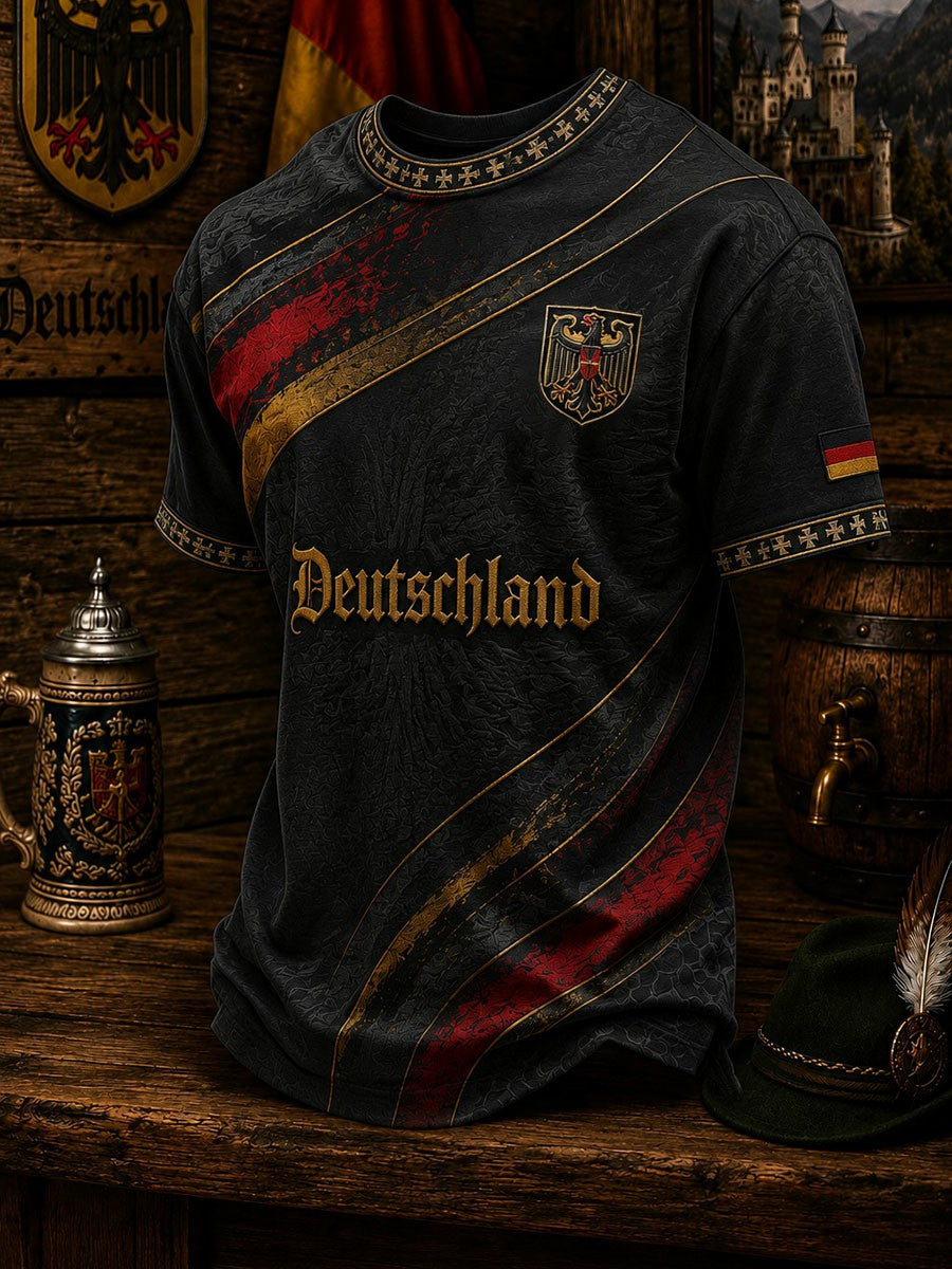 Men's Germany Football Printed T-shirt