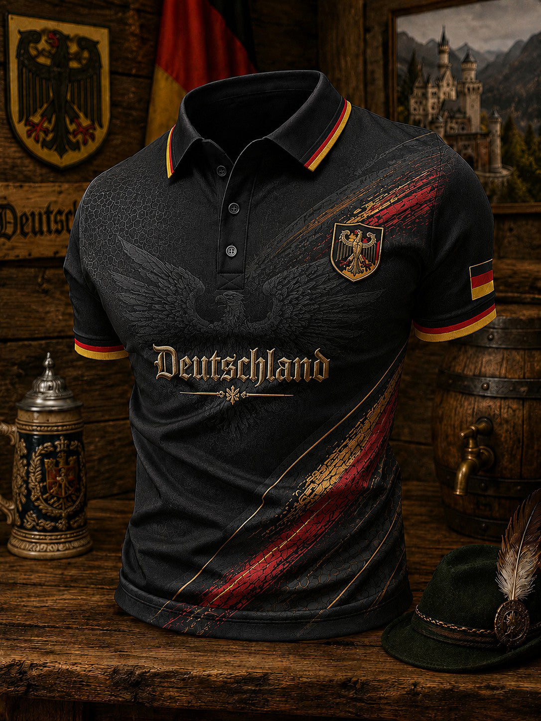 Men's Germany Football Printed Shirt
