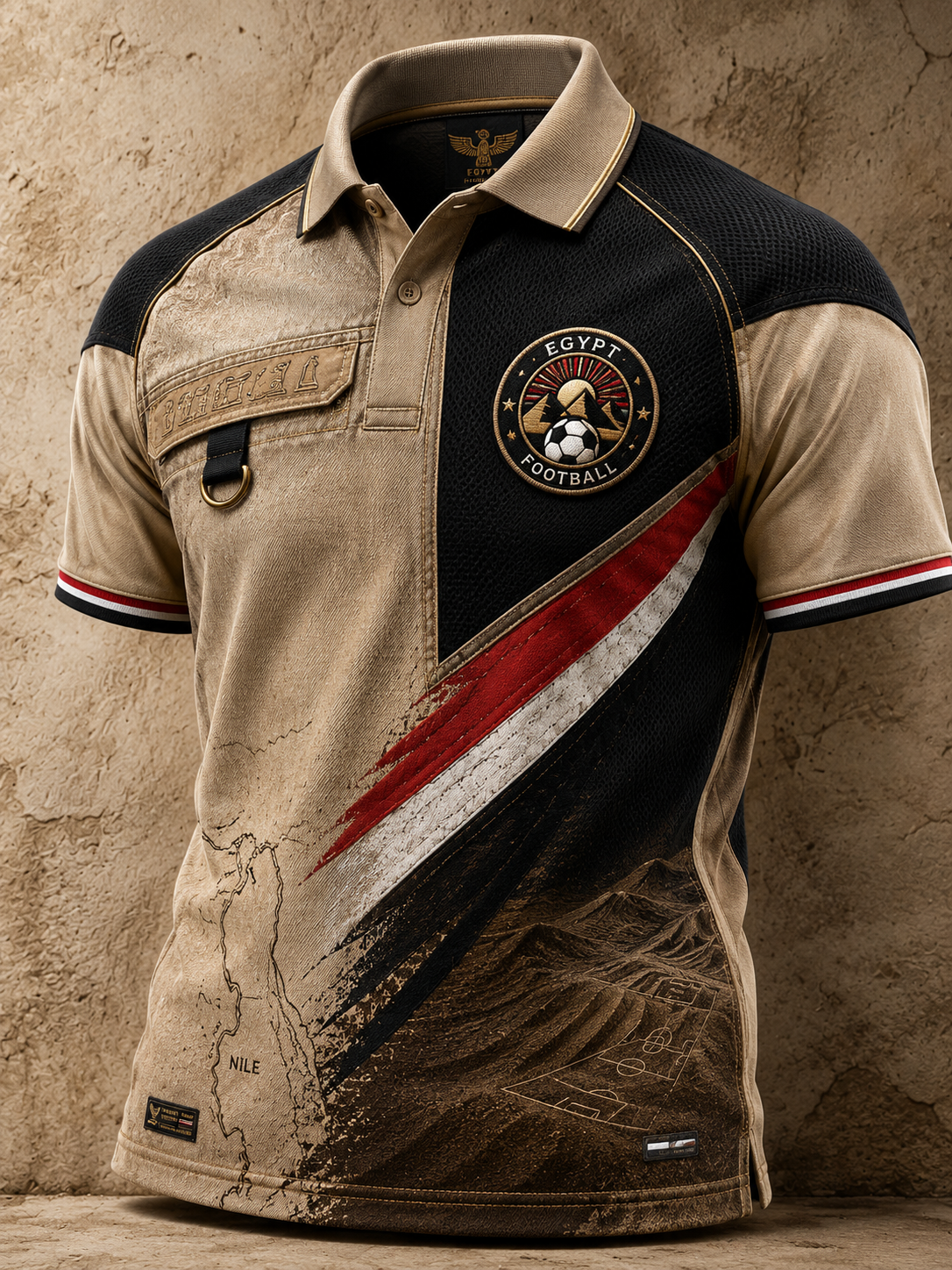 Men's Egyptian Football Short Sleeve Shirt