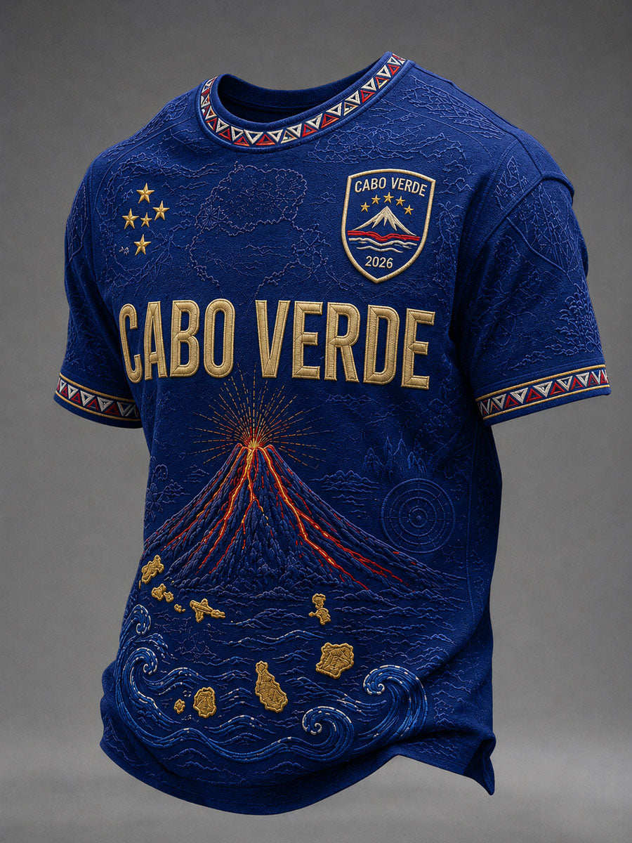 Men's Gift For Football Fans Print Casual Short Sleeve O-Neck T-shirt