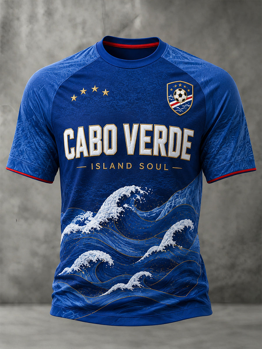 Men's Cape Verde Football Short Sleeve T-Shirt