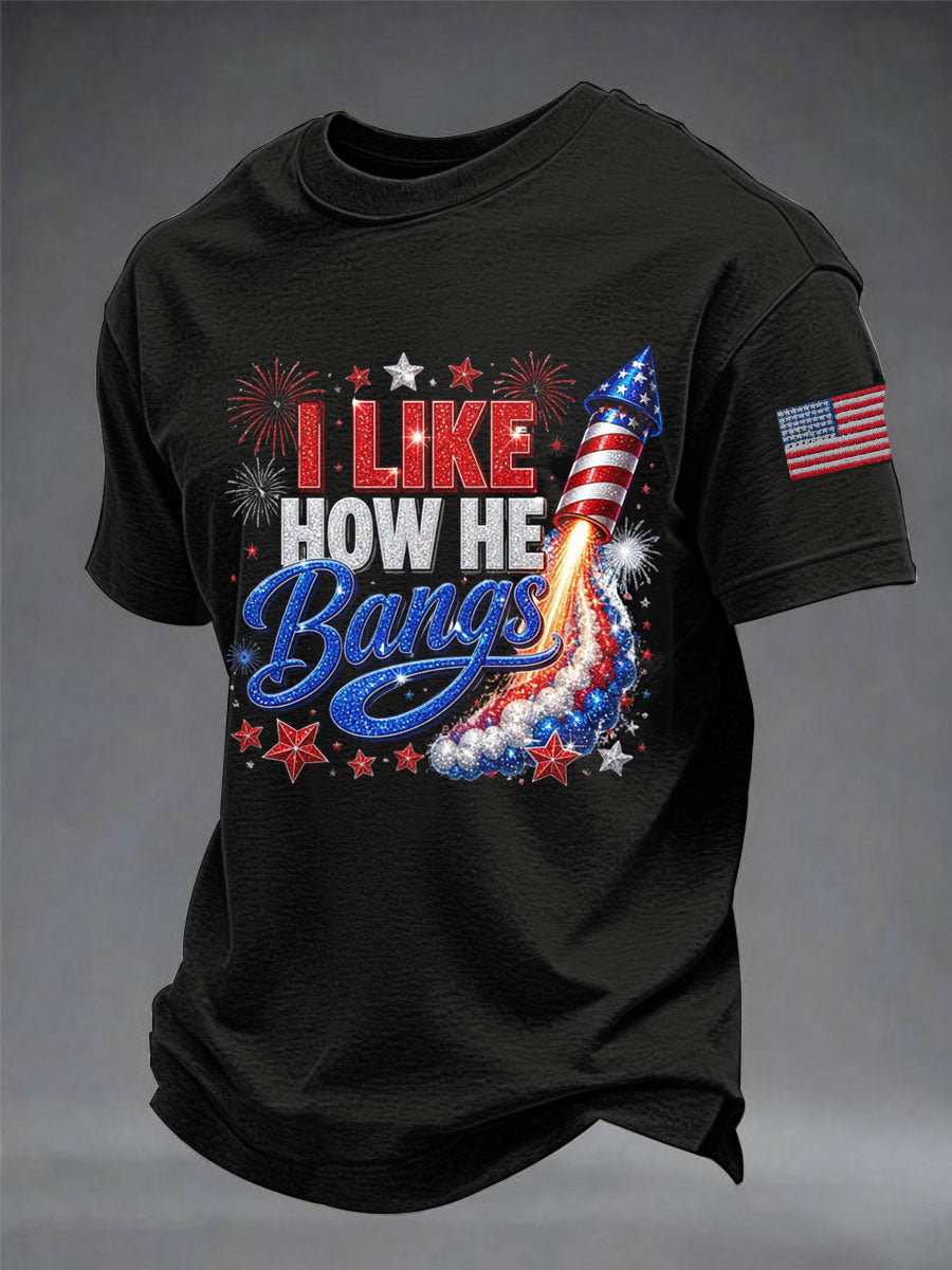 Men's I LIKE HOW HE BANGS T-shirt