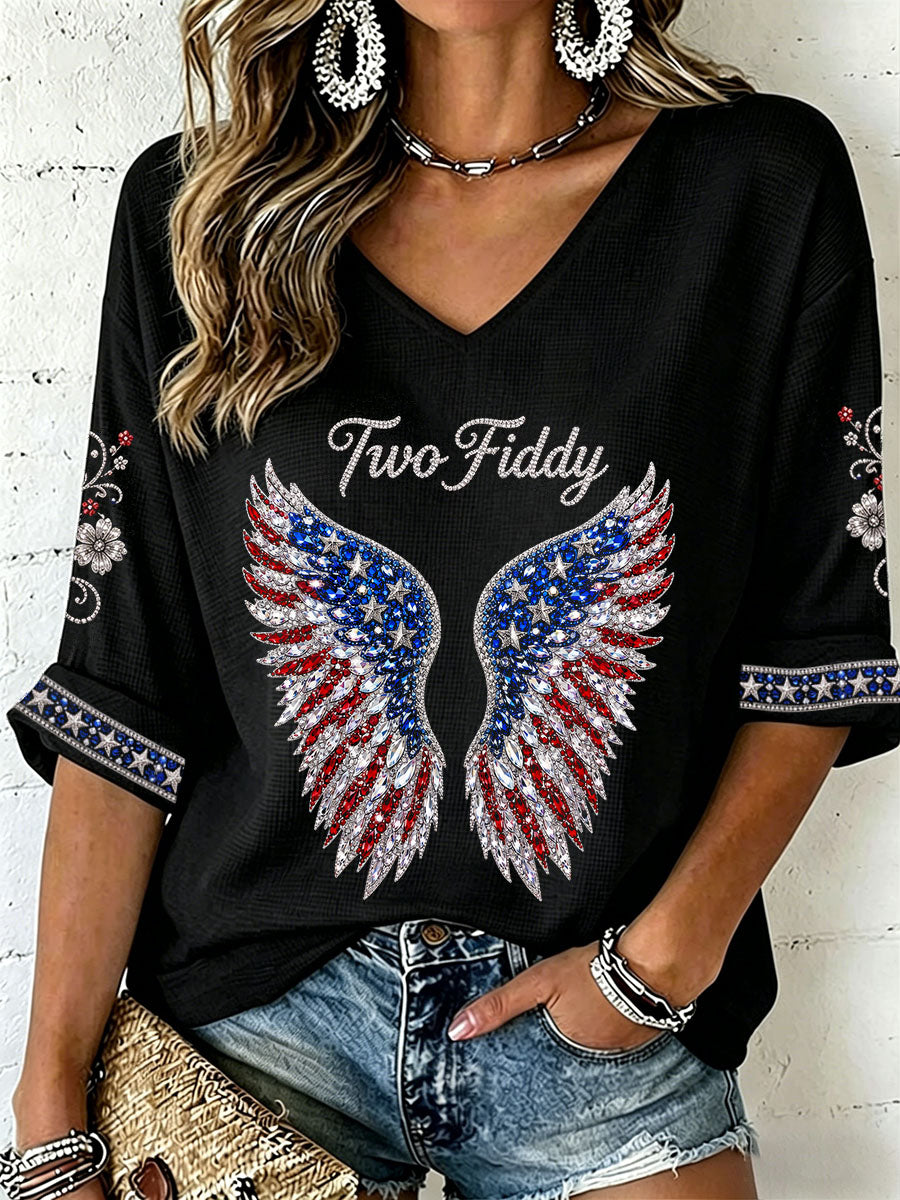 Women's Two Fiddy Waffle Top