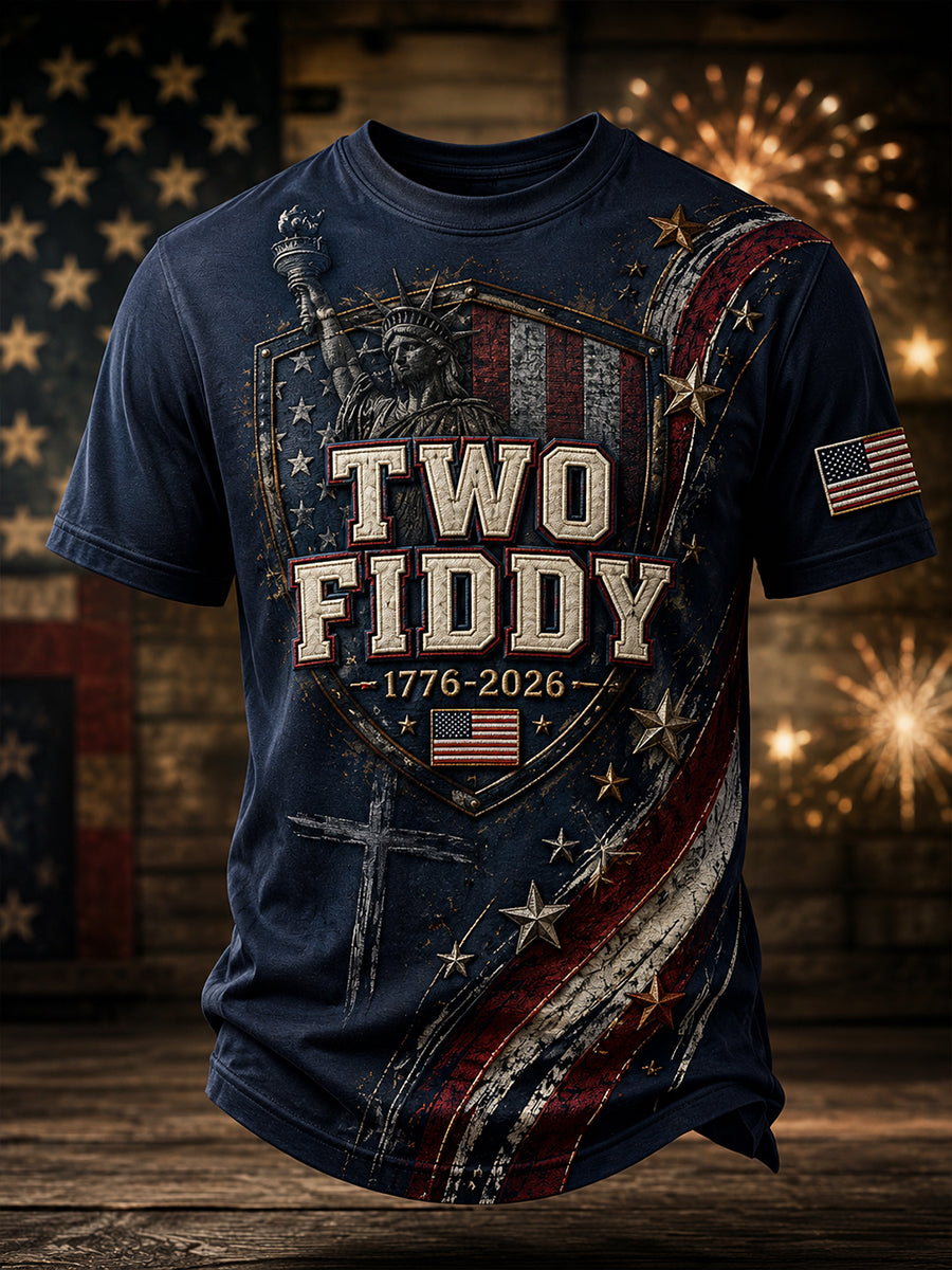 Men's American Patriotic Commemoration Short Sleeve Shirt