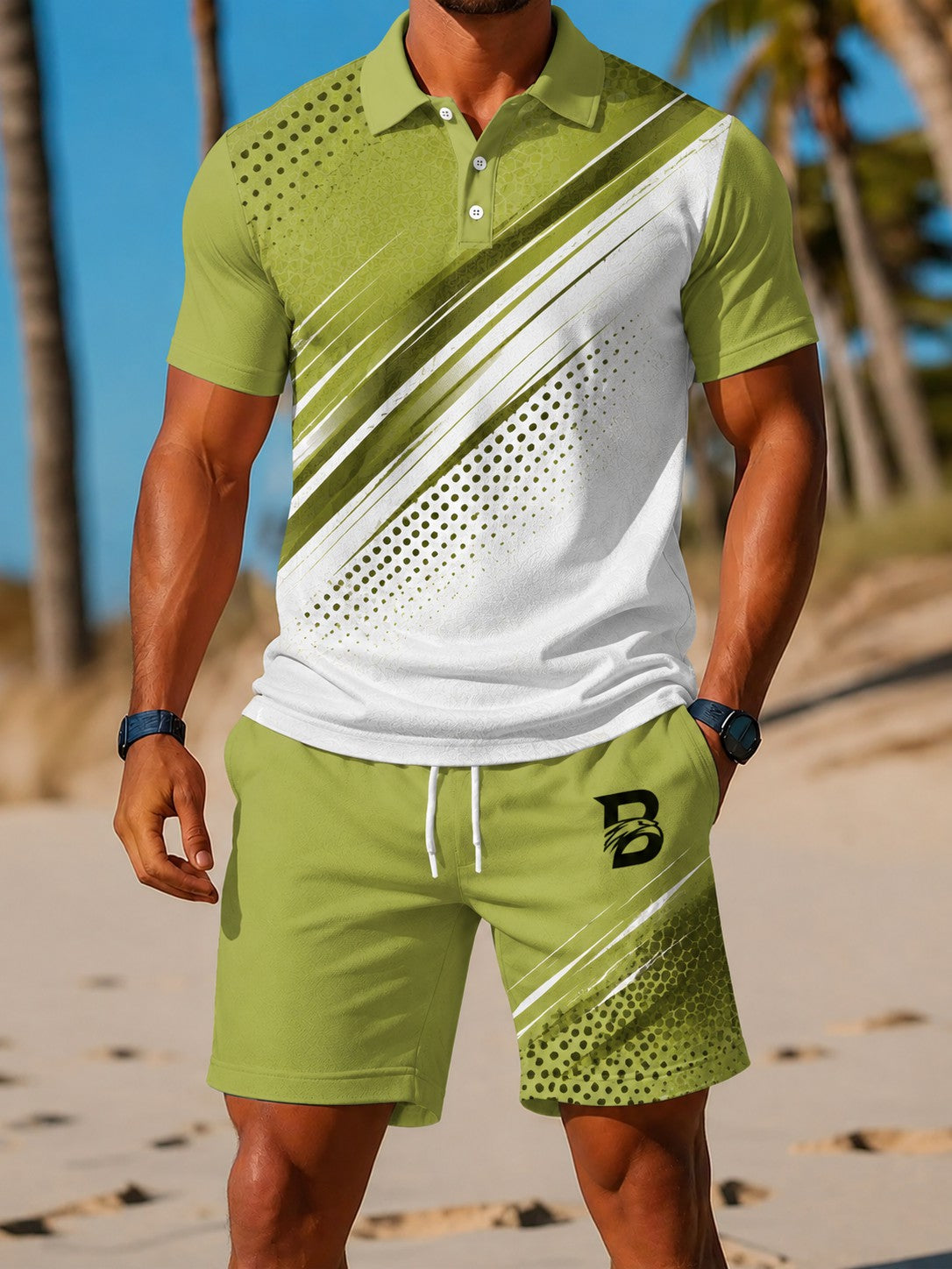 Men's Casual Business Short-sleeved Suit