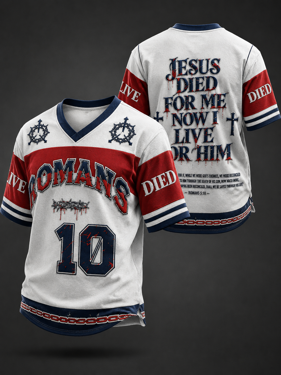 Men's American Faith V-neck T-shirt