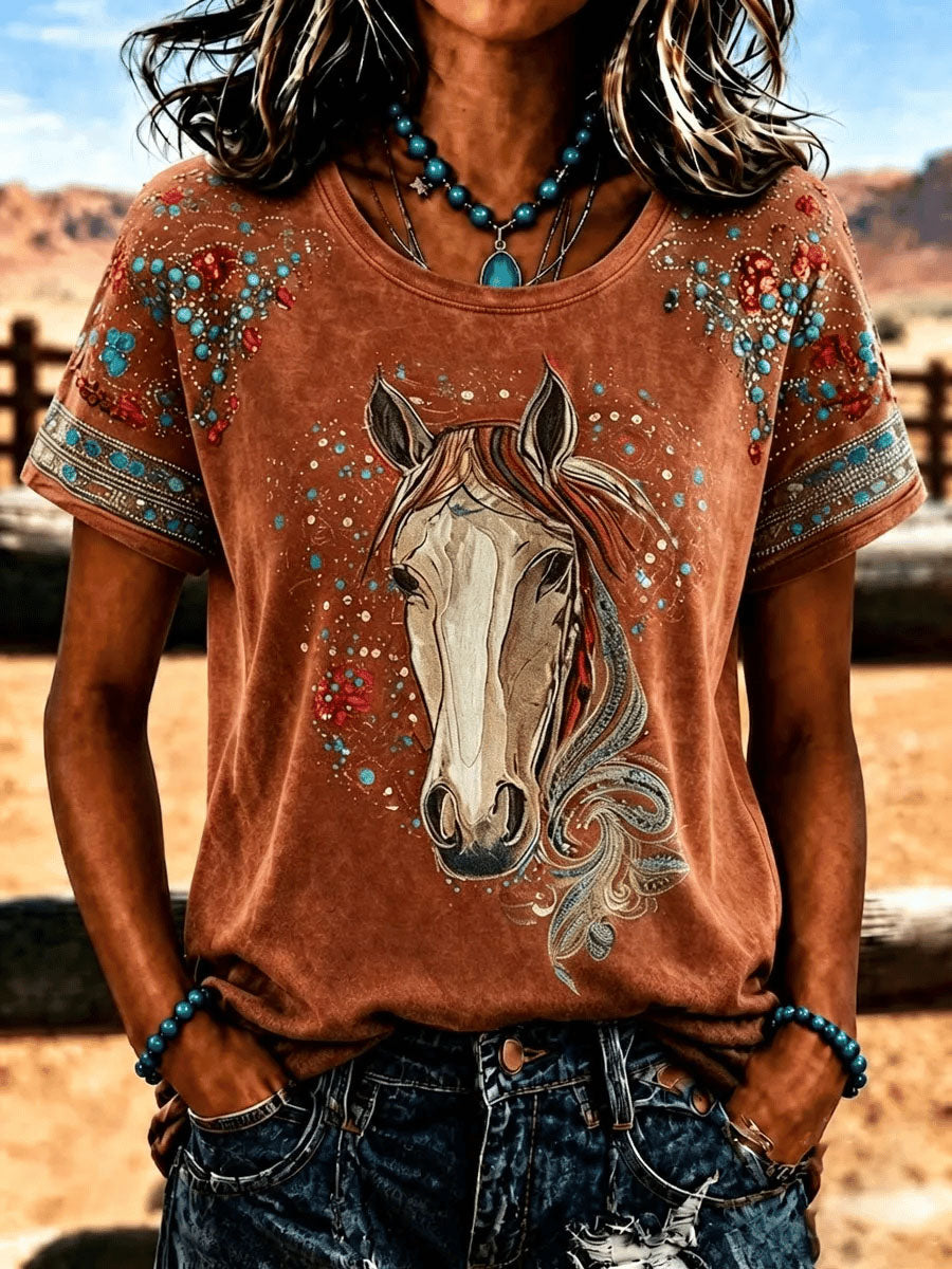 Women's Western Horse T-shirt