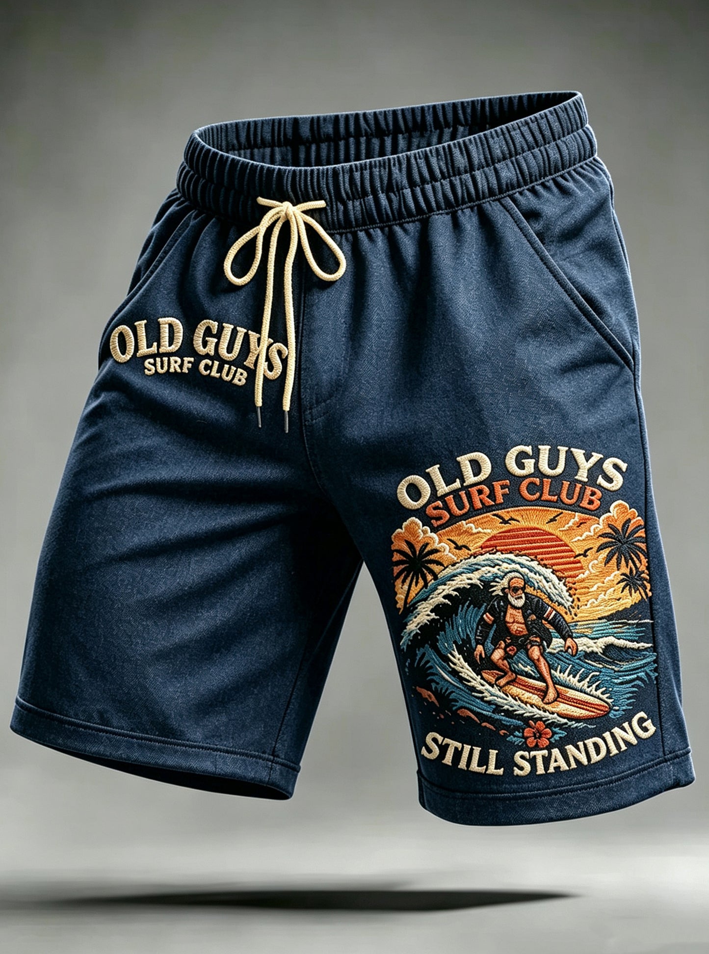 Men's Old Guys Surf Club Drawstring Shorts