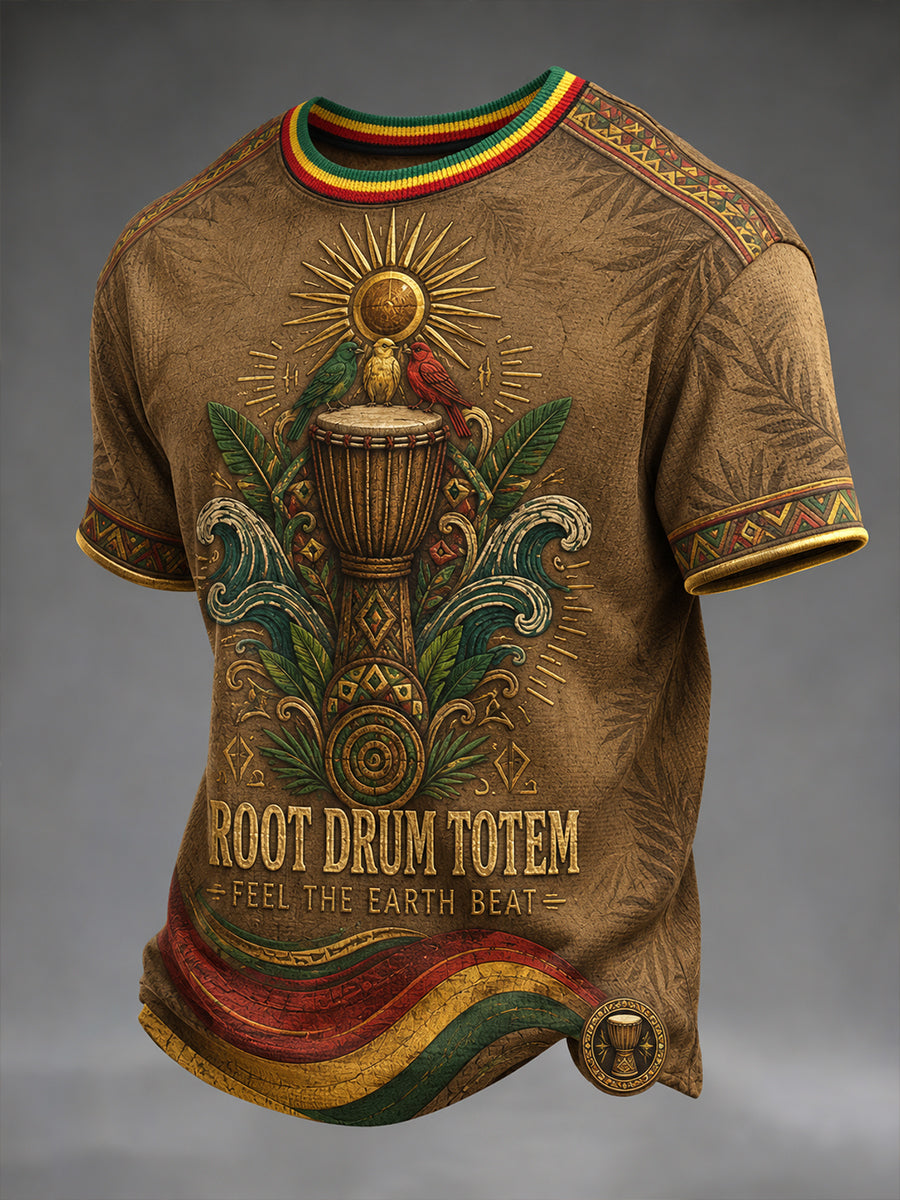 Men's Reggae Shirt Short Sleeve