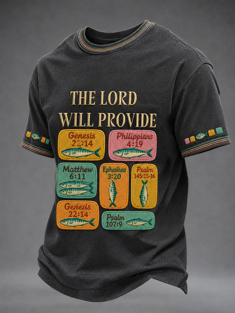 Men's Christian The Lord Will Provide Short Sleeve T-shirt