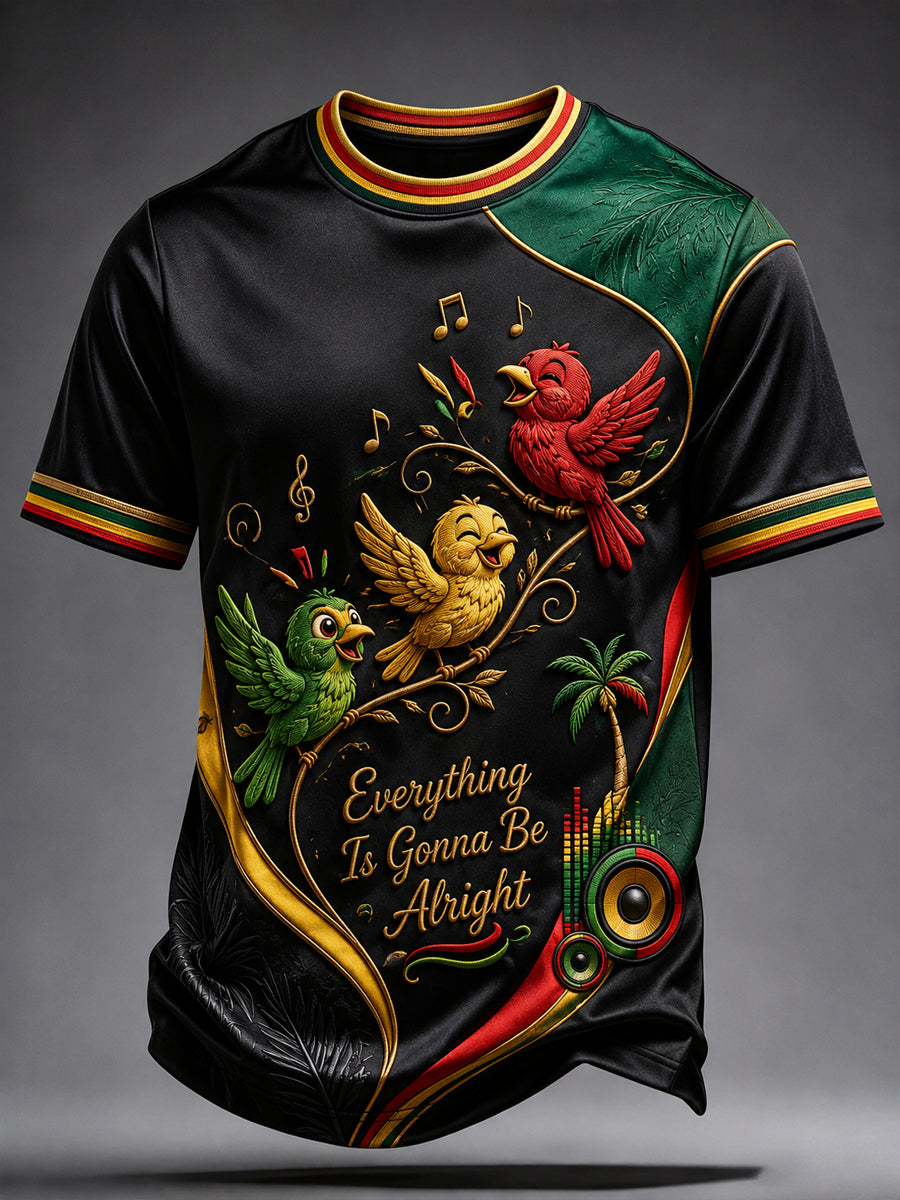 Retro Reggae Art Casual T-Shirt