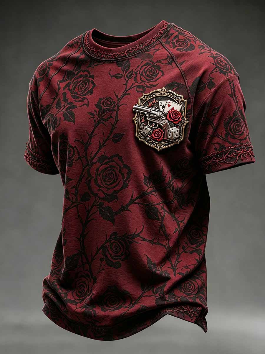 Men's Retro Guns N' Roses Printed T-Shirt