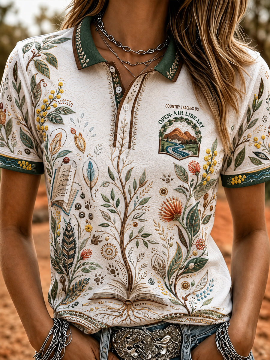 Women's Australia Indigenous Literacy Day Polo T-Shirt