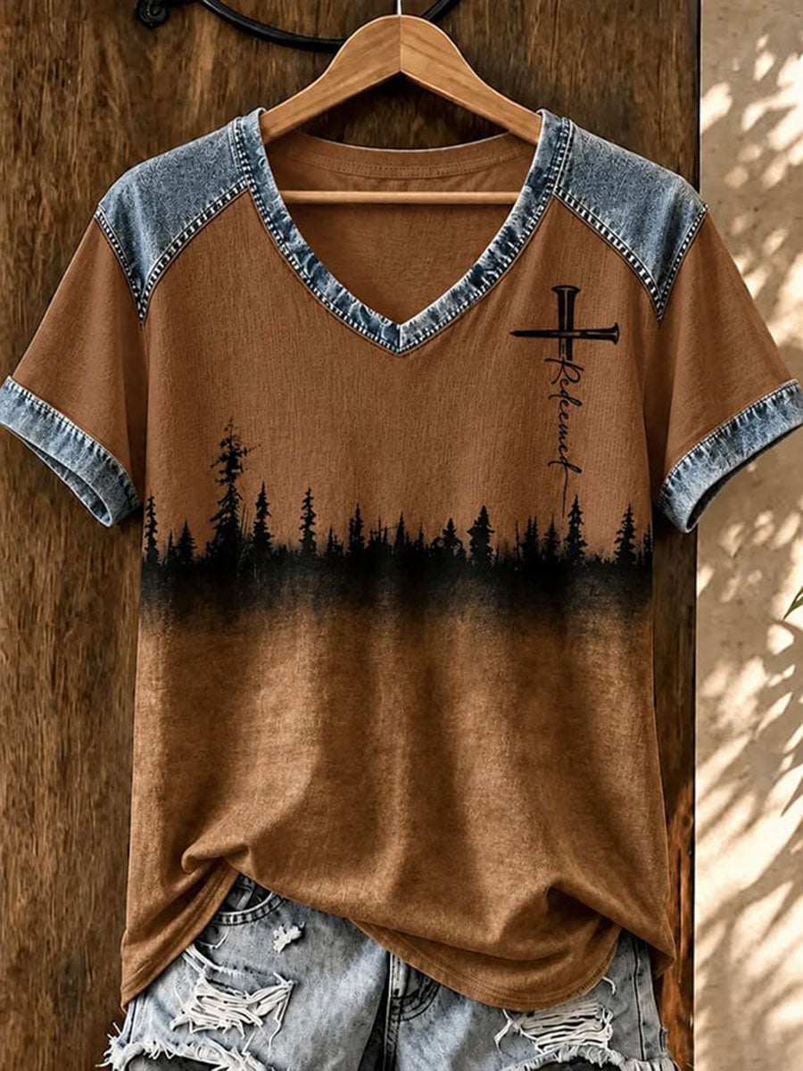 Women's Western Faith Short-sleeved T-shirt