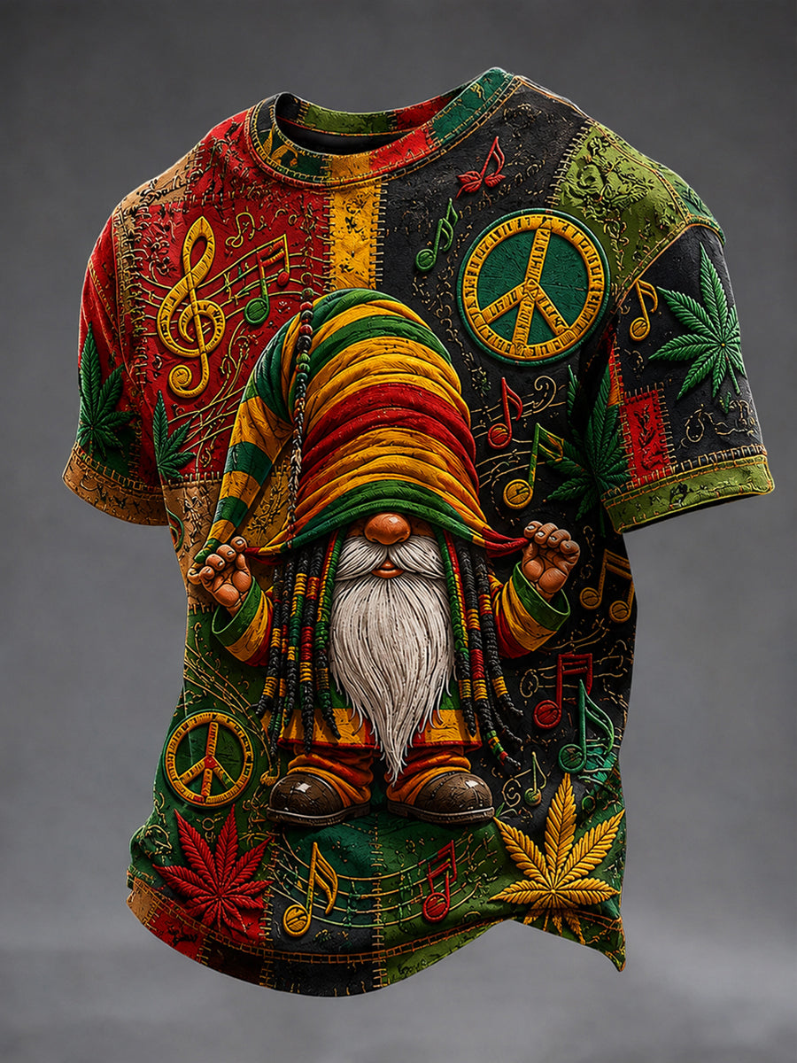 Retro Reggae Music Lover Dwarf T-Shirt