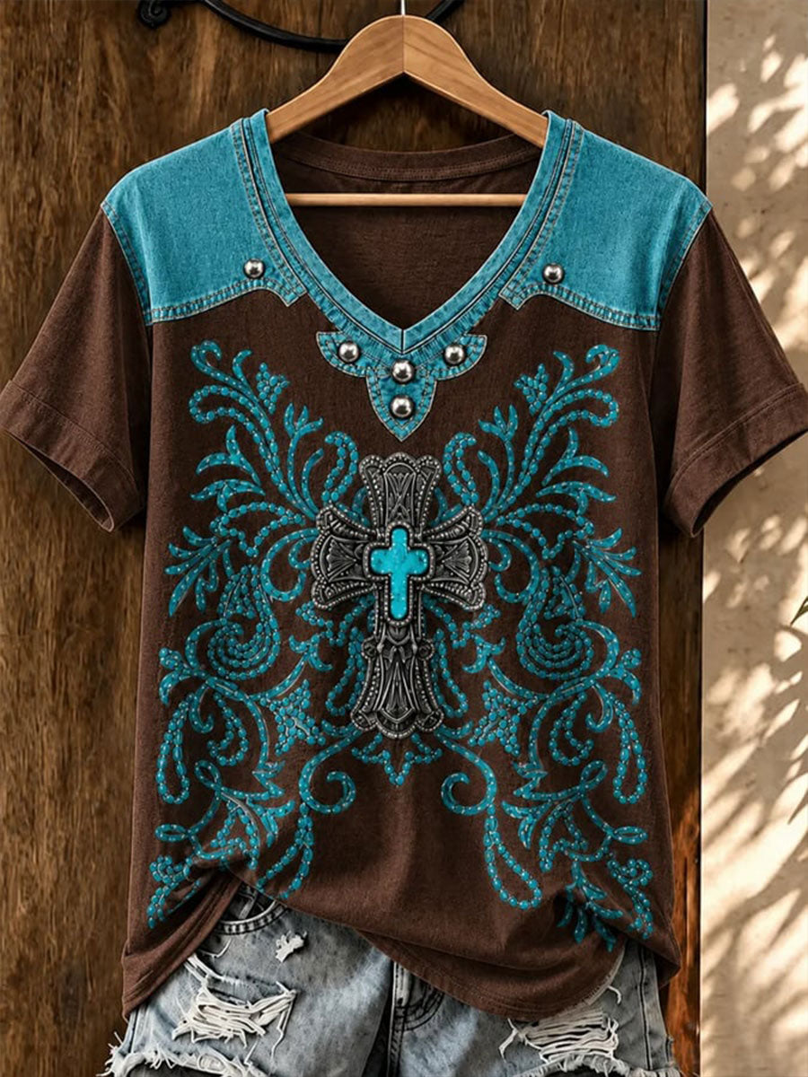 Women's Western Faith Short-sleeved T-shirt