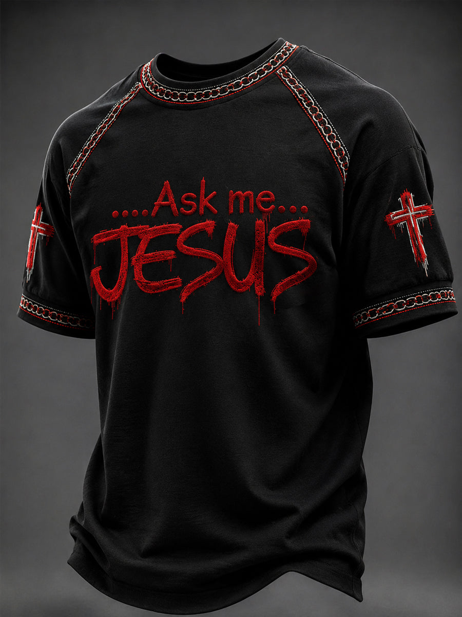 Men's Faith Printed Casual short sleeves t-shirt