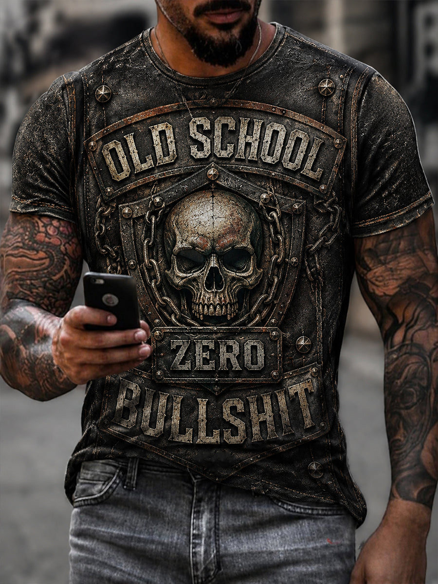 Men's Old Fuckers Club Printed Casual T-shirt
