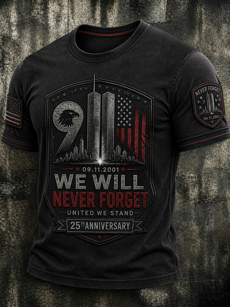 Men's 9.11 Never Forget Printed T-shirt