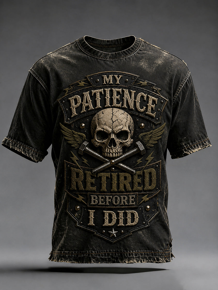 Men's Old Fuckers Club Printed Casual T-shirt