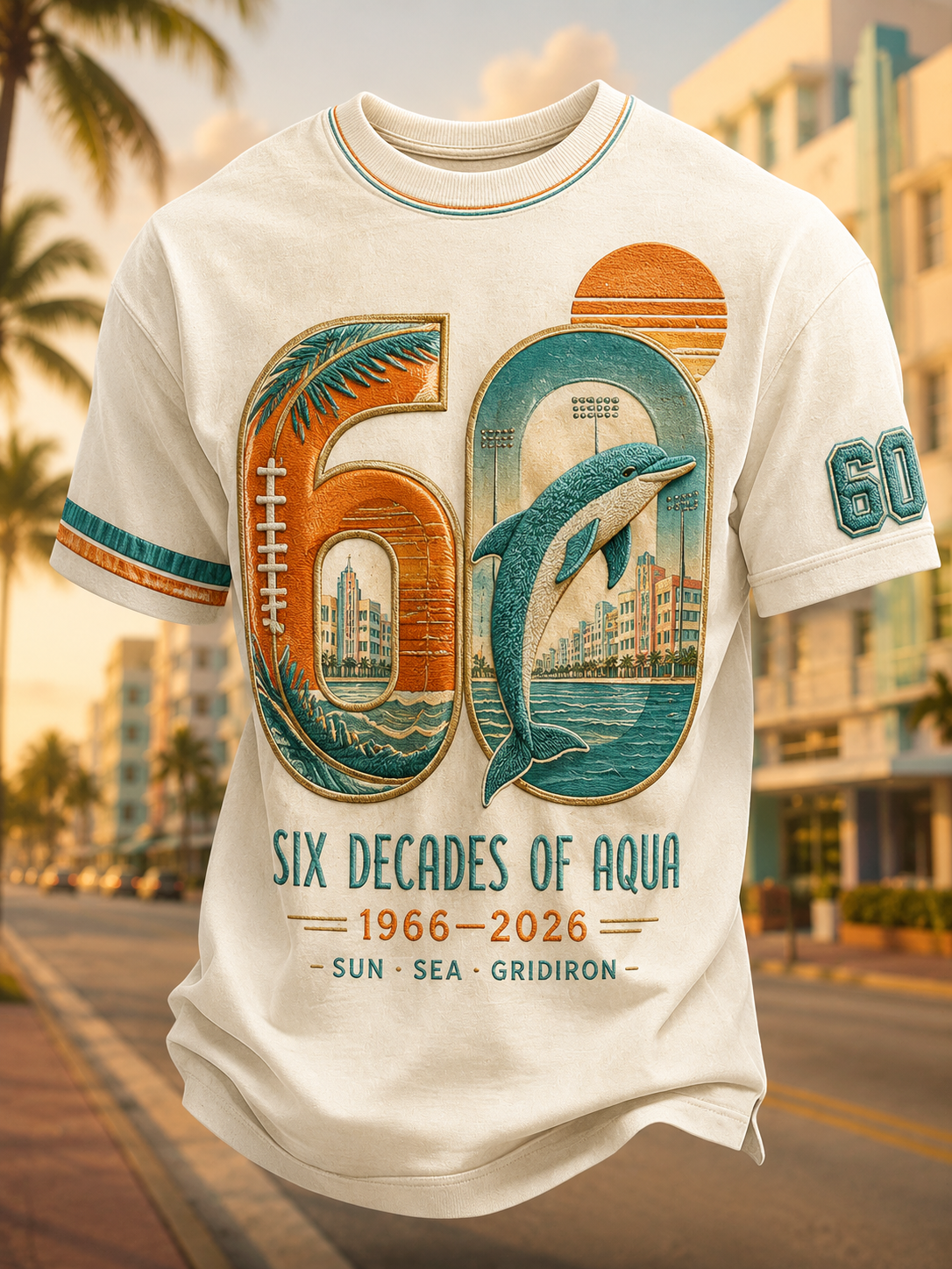 Men's Miami Dolphins Short Sleeves T-Shirt