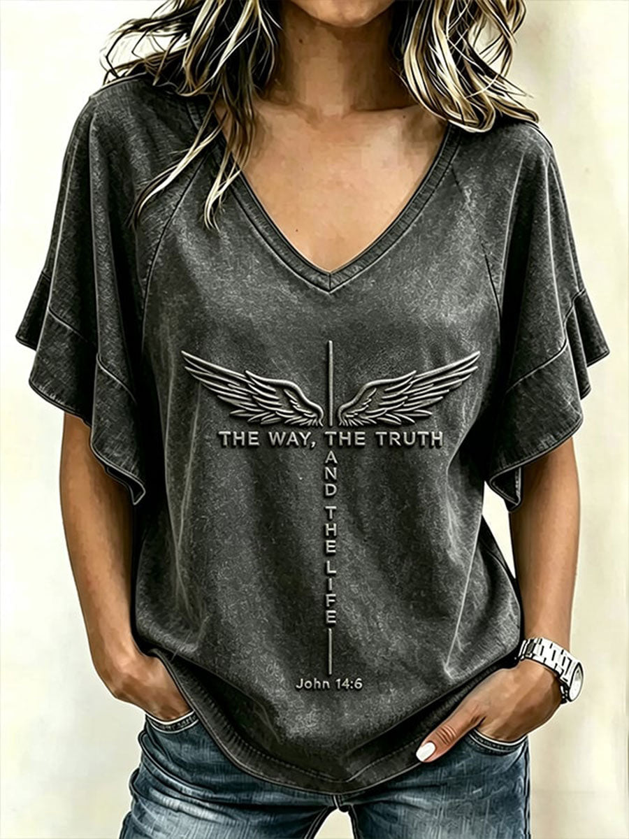 Women's The Way The Truth And The Life Hang Shot Short Sleeve T-Shirt