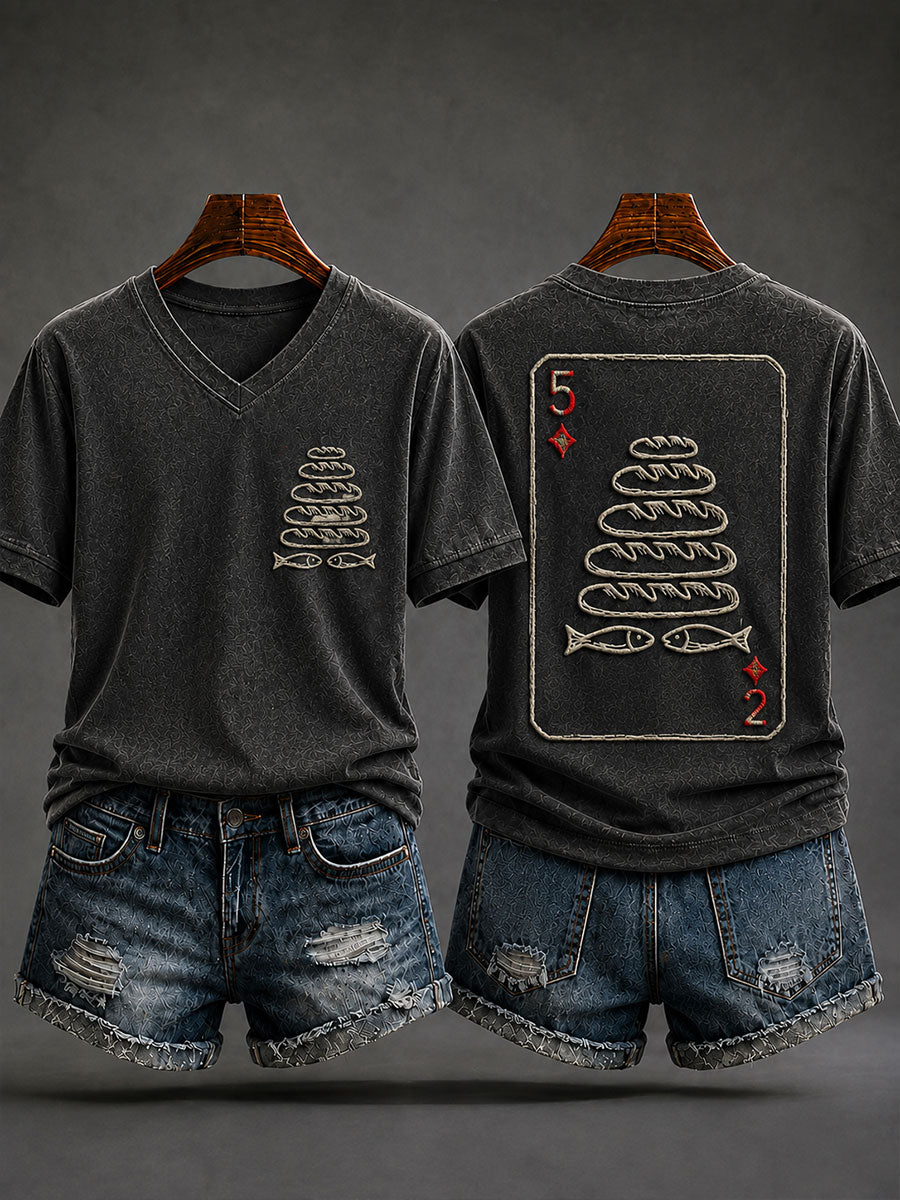 Women's Five Loaves And Two Fish Short-sleeved T-shirt