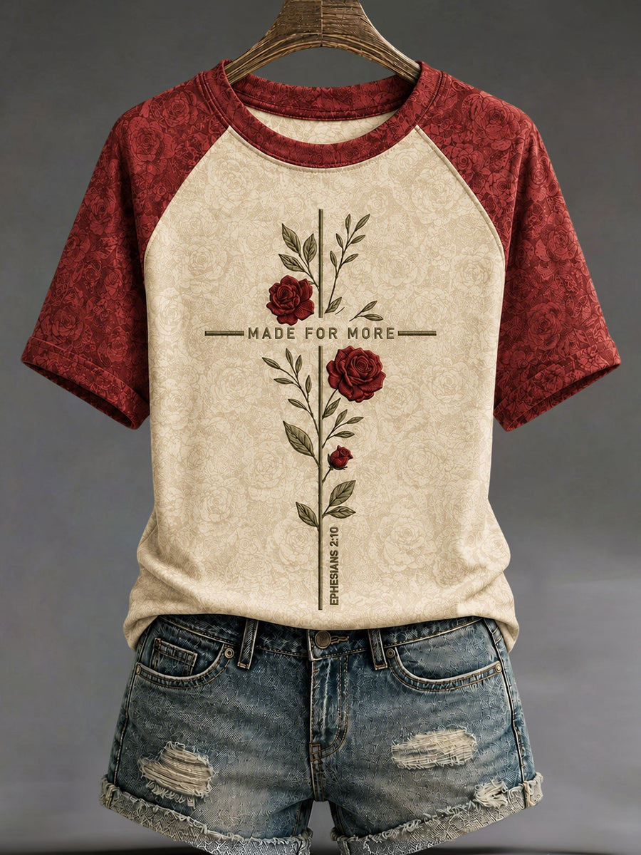 Women's Made For More Printed Casual T-Shirt