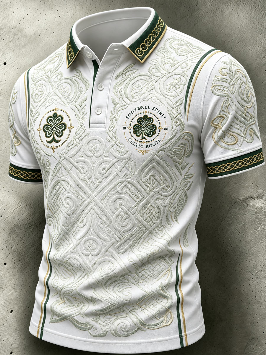 Men's Scotland football Lover Celtic Printed polo shirt