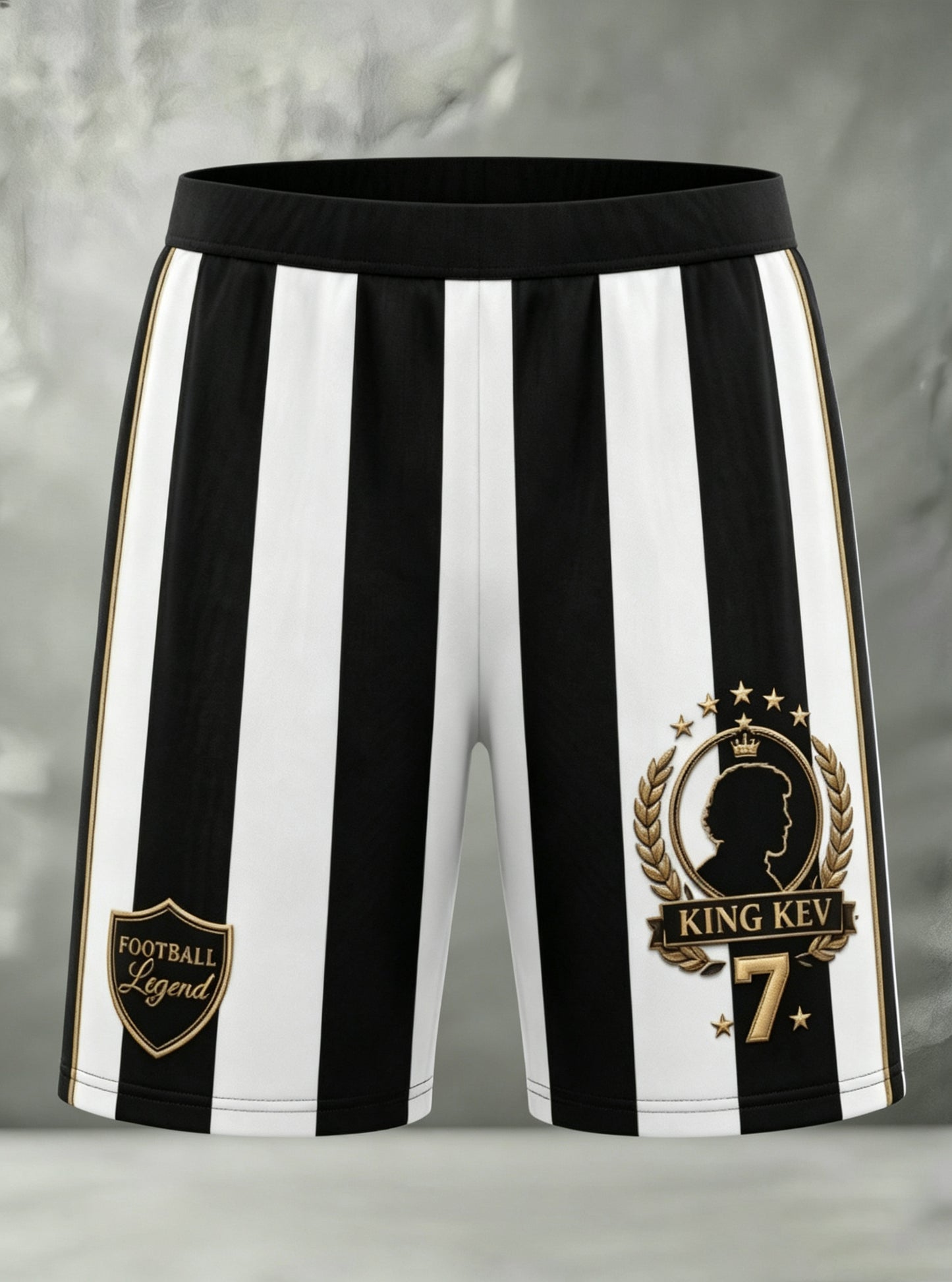Men's British Commemorative Kevin Keegan Legendary Figure Art Print Casual Shorts