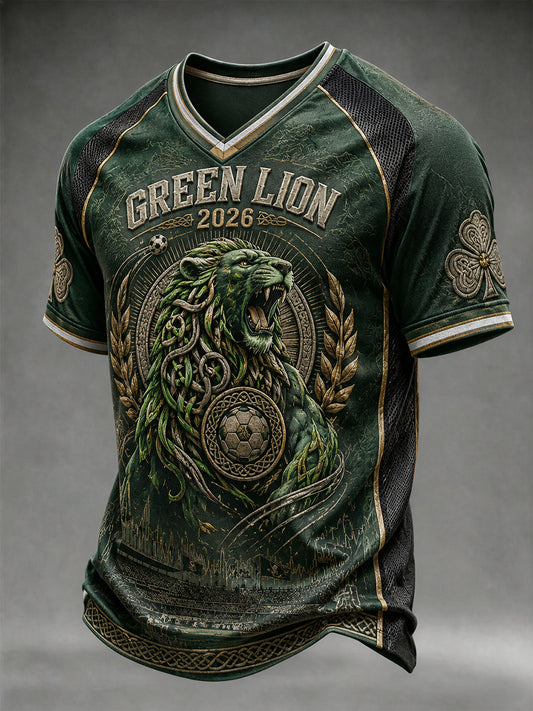 Men's Celtic Football V-neck T-shirt