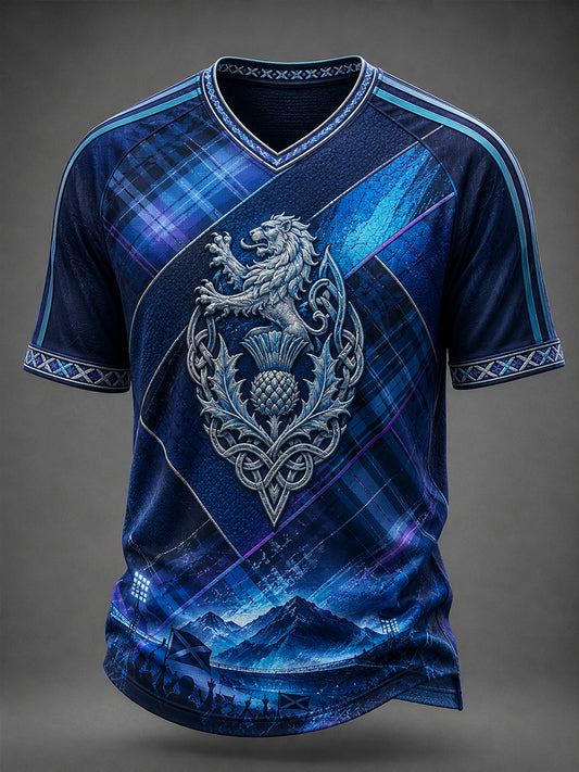 Men's Scotland Football V-neck T-shirt
