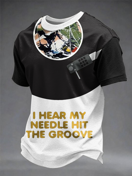 Men's  Lemon Roses Music Lover Printed short sleeves t-shirt