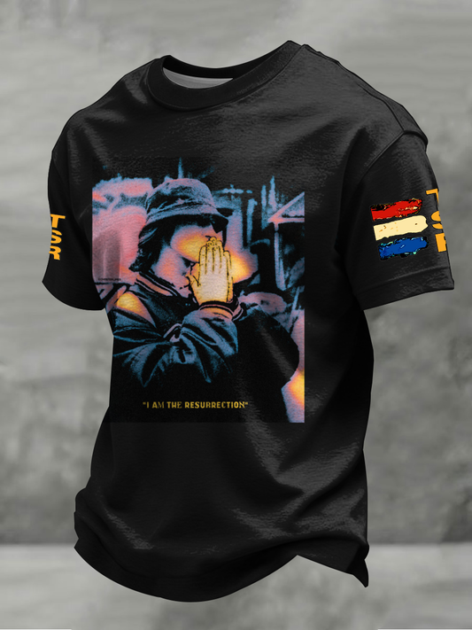 Men's Lemon Roses Music Lover Printed short sleeves t-shirt
