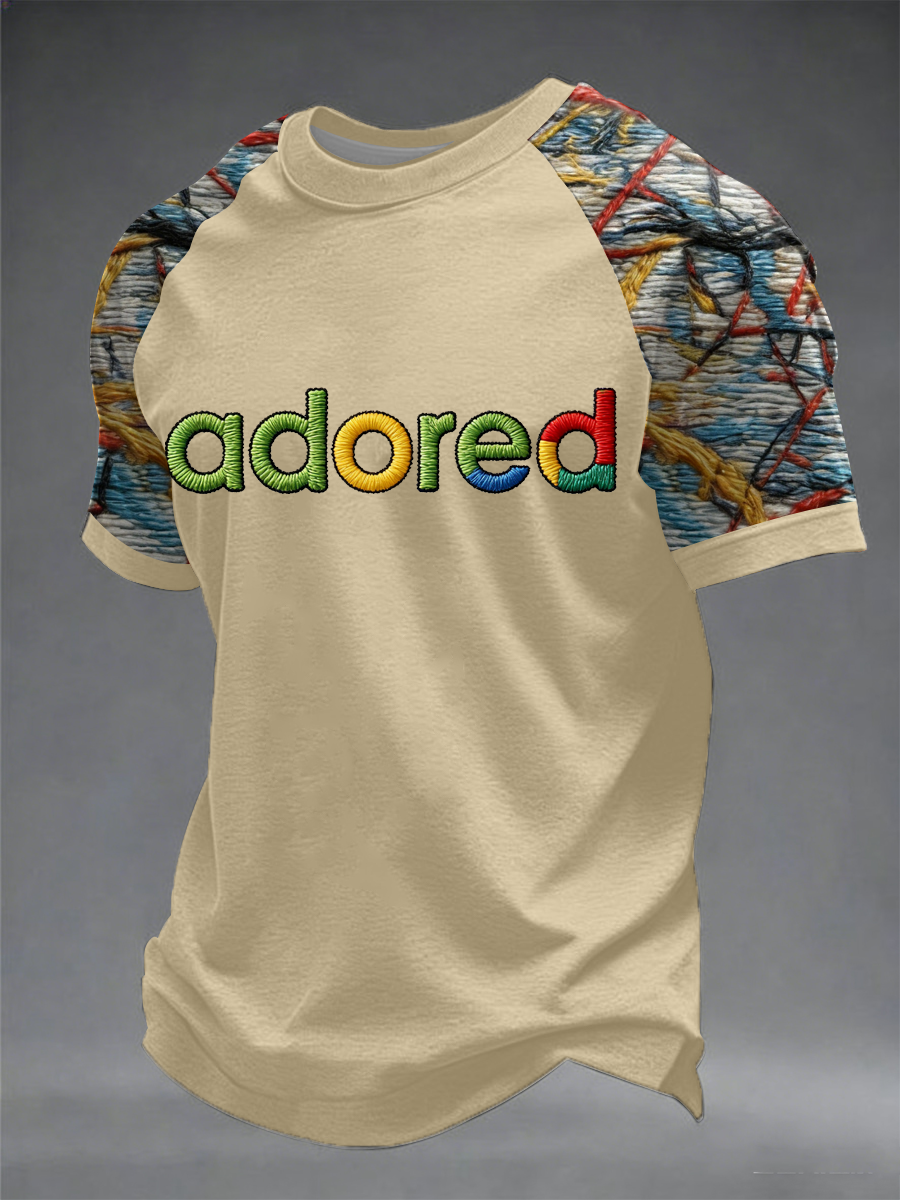 Men's Lemon Roses Music Lover Printed short sleeve t-shirt