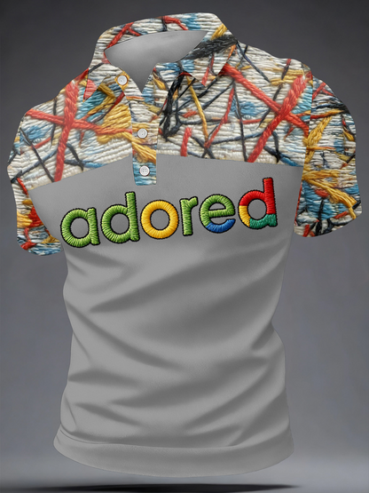 Men's Lemon Roses Music Lover Printed polo shirt