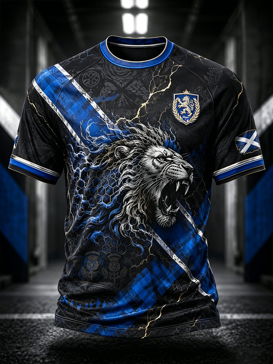 Men's Scotland Football Art Print Polo Shirt