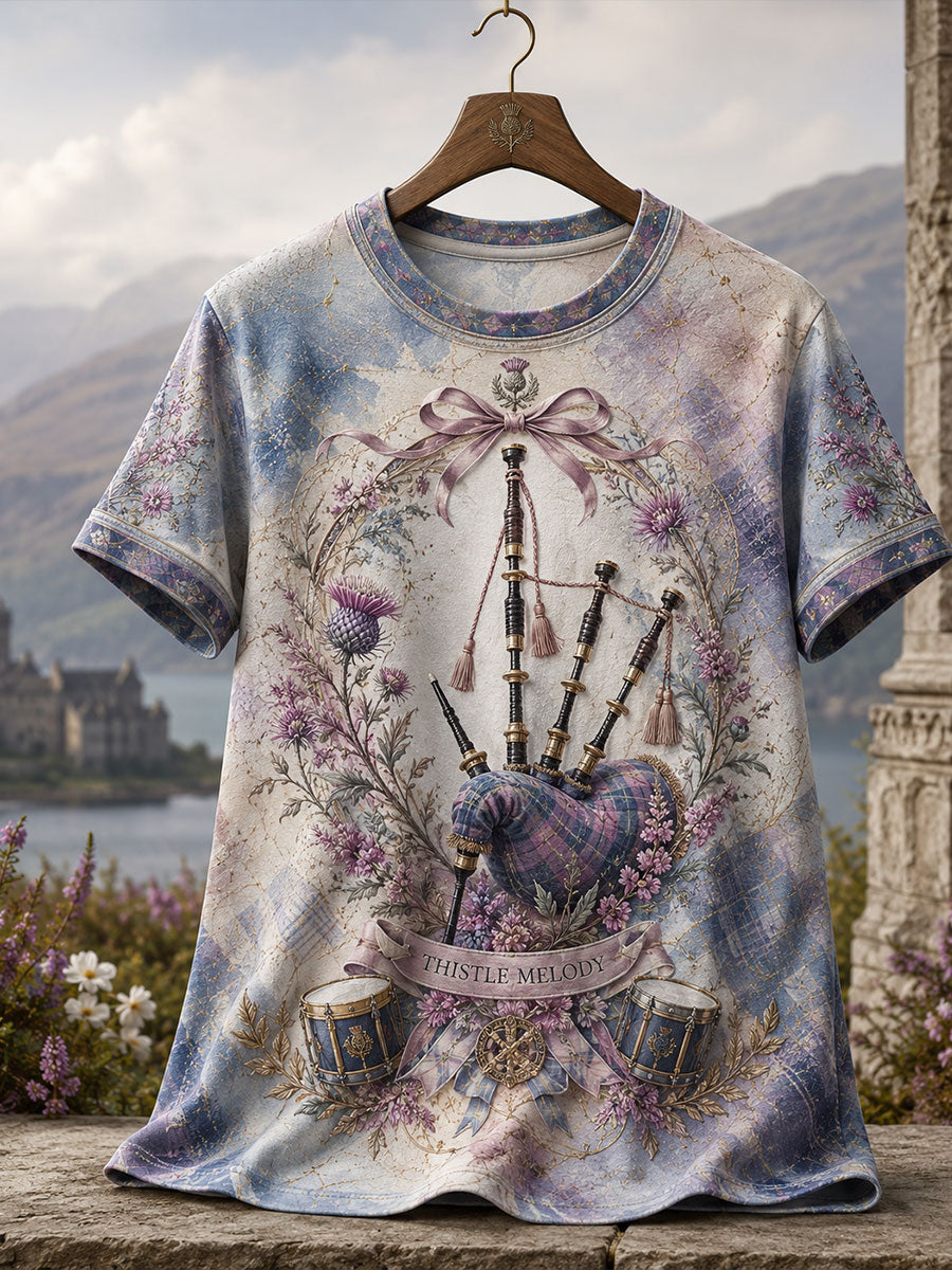 Women's Scotland Edinburgh Art Printed T-shirt